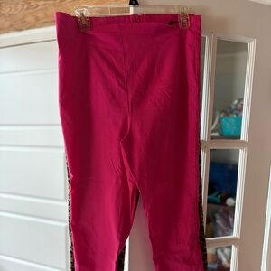 Hell Bunny hot pink cigarette pants